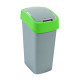 CURVER - Odpadkový kôš Flipbin 50 l, strieborno - zelený