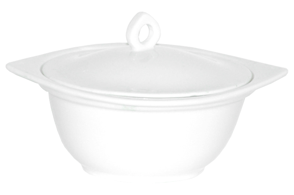 MAKRO - Miska s pokrievkou  porcelán 13cm