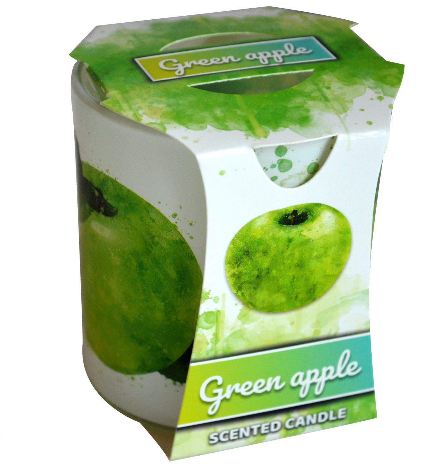 MAKRO - Sviečka v skle Green Apple