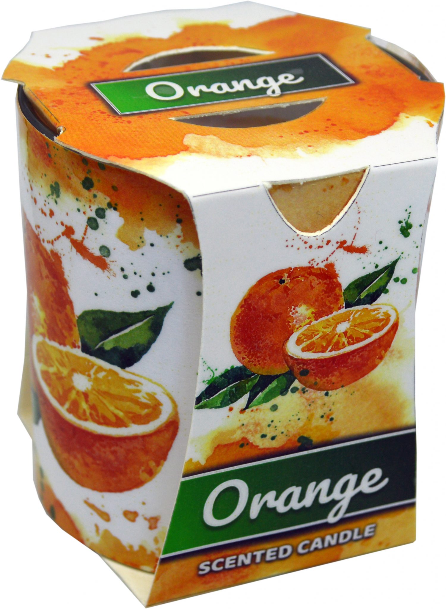 MAKRO - Sviečka v skle Orange